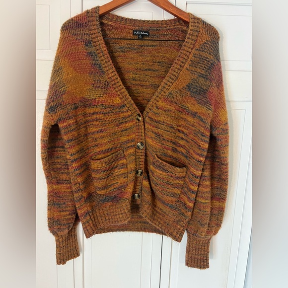 For Love And Lemons Sweaters - Women’s Revolve For Love And Lemons Helena‎ Cardigan Orange/multi Size Medium